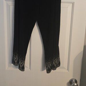 Chico's Travelers - Wide Leg Elastic Waist Pant - Size 3 - EUC